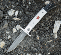 Складная Финка из булатной стали   купить на сайте koval-knife.shop