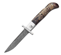 Складная Финка из дамасской стали купить на сайте koval-knife.shop