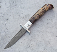 Складная Финка из дамасской стали купить на сайте koval-knife.shop